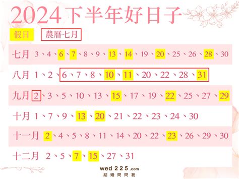 結婚大日子|【2024結婚、宜嫁娶吉日】農民曆結婚好日子查詢